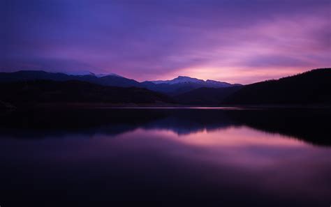2560x1080 Mountain Lake Night Reflection 5k 2560x1080