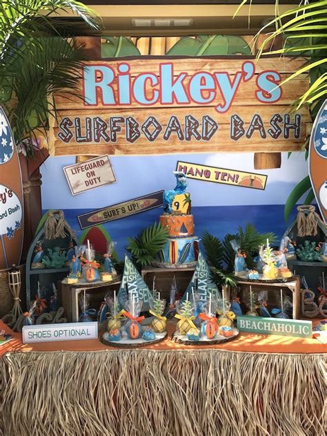 Surfs Up Birthday Party Karas Party Ideas Surf Birthday Party Beach Themed Party
