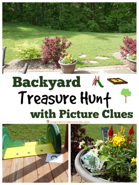 Then, gather your group, start the clock, and let the games begin! Backyard Treasure Hunt with Picture Clues | Celebrations ...
