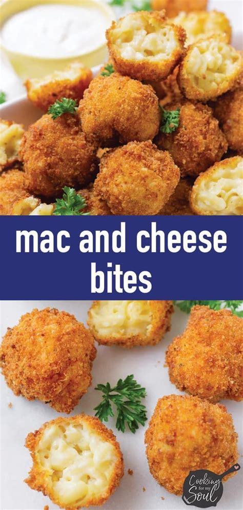 Fried Mac And Cheese Bites Cooking For My Soul Recipe Mac And Cheese Bites Mac And Cheese