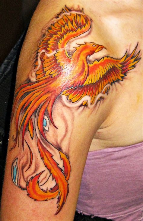 Phoenix Color Tattoo Watercolor Tattoo Art Tattoo Phoenix Tattoo