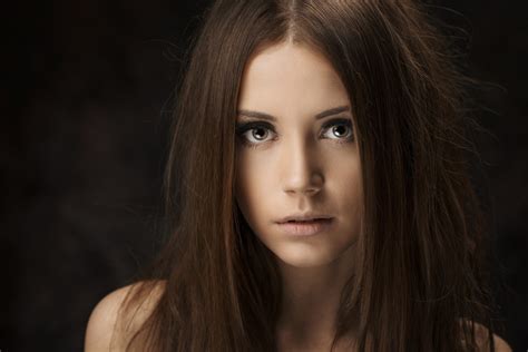 Ksenia Kokoreva Women Face Portrait Maxim Maximov Model Wallpaper