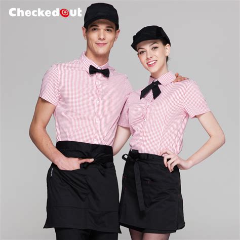 Long Sleeve Asian Design Hotel Bar Waiter Waitress Uniform Tianex