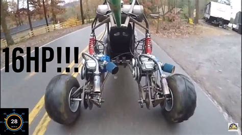 Riding The Long Travel Full Independent Suspension Dual Engine Go Kart