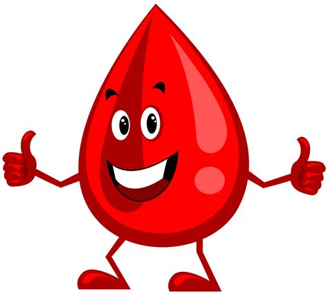 Smiling Thumbs Up Blood Droplet Clipart Free Download Transparent Png