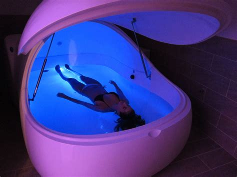 effortlessly float in a float tank with 1 000 lbs of epsom salt and 94 degree water after a few