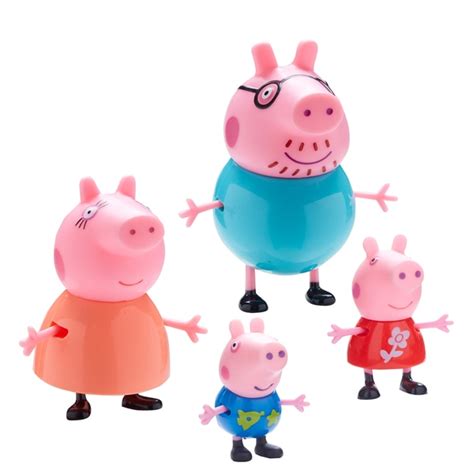 Peppa and family take an rv across america; Peppa Pig Family 4 Pack - Smyths Toys UK