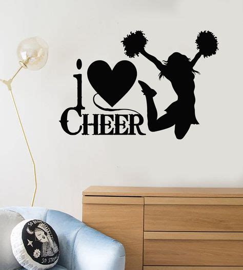 Vinyl Wall Decal Cheerleaders Quote Sports Fan Cheerleading Stickers