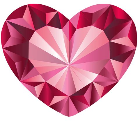 Pink Crystal Heart Vector 1 By Anisa Mazaki On Deviantart
