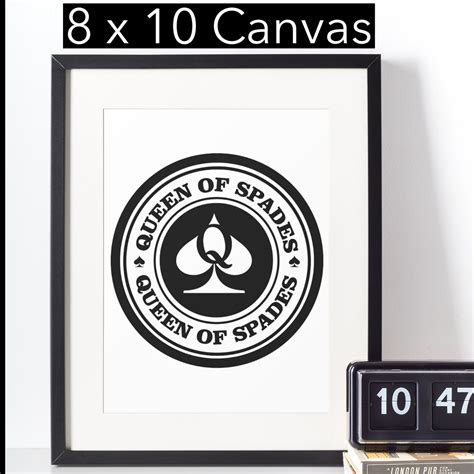 queen of spades 8x10 canvas qos bbc cuckold lifestyle t kinky wall art qos wall art etsy