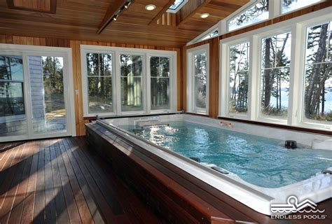 Swim Spas By Endless Pools Luxury Swim Spas Hot Tub Swim Spa Indoor Swim Spa Endless Pool