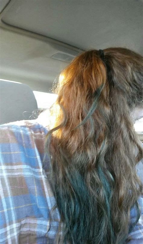 What i wish i knew before dyeing my hair blue. Blue tipped fire and ice highlights | Long hair styles ...