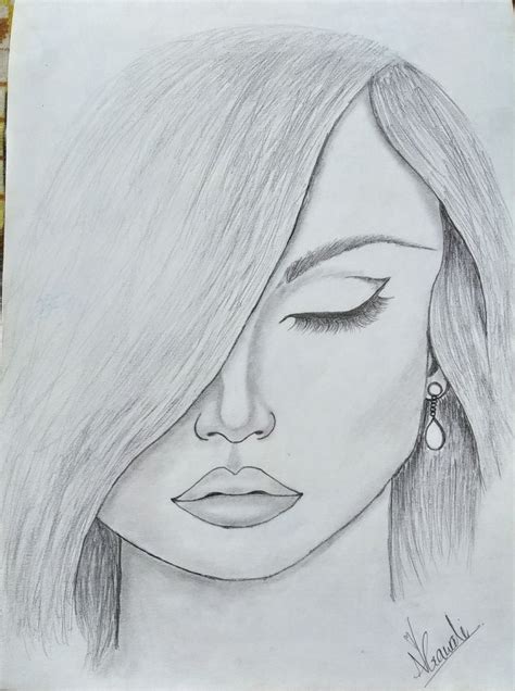 Art🦋 Pencil Sketch Drawing Pencil Drawings Of Girls Beauty Art