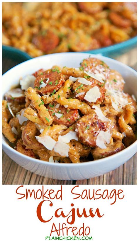 Maybe you would like to learn more about one of these? Smoked Sausage Cajun Alfredo - Only 5 ingredients - smoked ...
