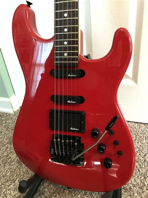 1986 Charvel Model 4 Red Kahler 96 Out Of 10 Timecapsule Reverb