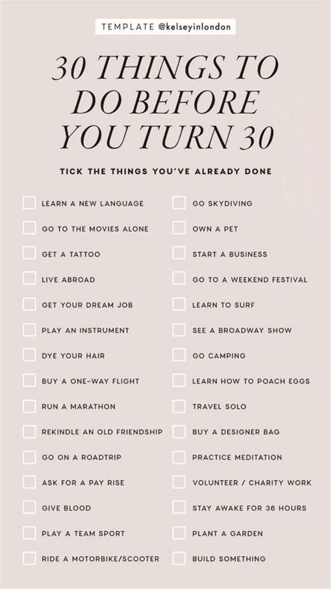30 Things To Do Before You Turn 30 Self Improvement Tips Life Goals