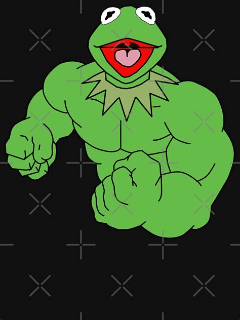 Kermit The Muscle Frog T Shirt By Impossibleartbg Redbubble