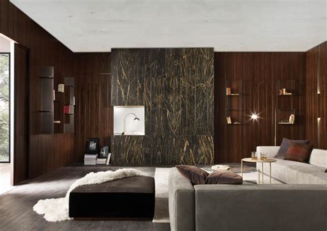 Line Modern Customizable Wall Panels In Wood And Brass Laurameroni