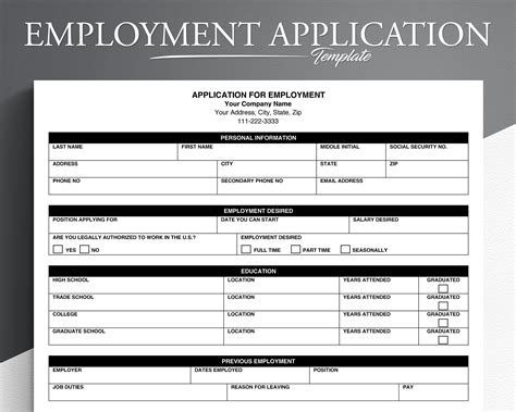 Free printable applications near me, Download Free printable