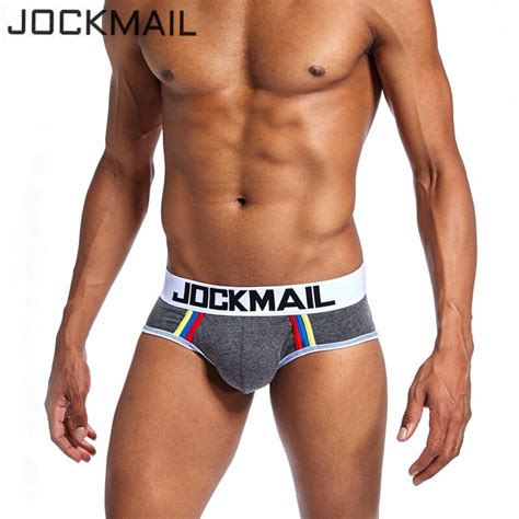 jockmail brand sexy men underwear briefs u convex big penis pouch design wonderjock men cotton