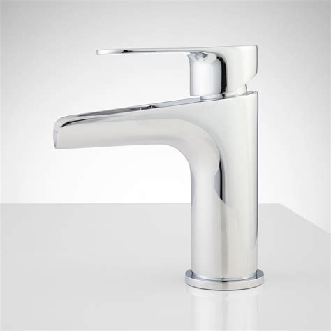 An oversized or undersized faucet could create a functional and aesthetic mismatch. Pagosa Waterfall Single-Hole Bathroom Faucet - Single-Hole ...