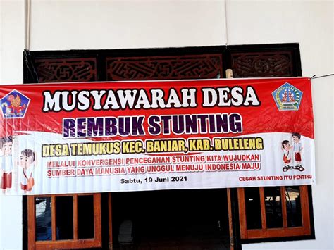 Musyawarah Desa Rembuk Stunting Website Desa Temukus