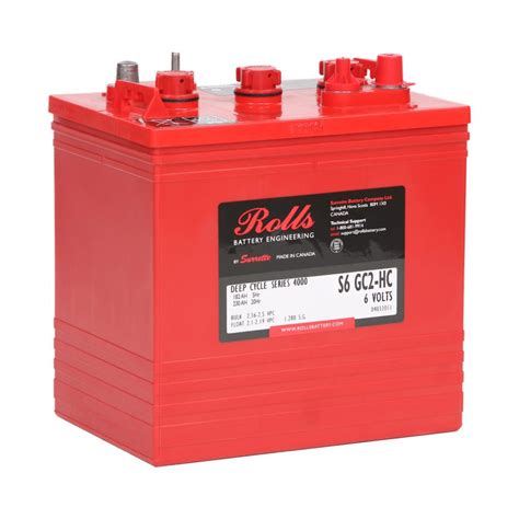 Rolls S6 Gc2 Hc 6v 230ah Flooded Deep Cycle Battery S 290 — The Cabin Depot