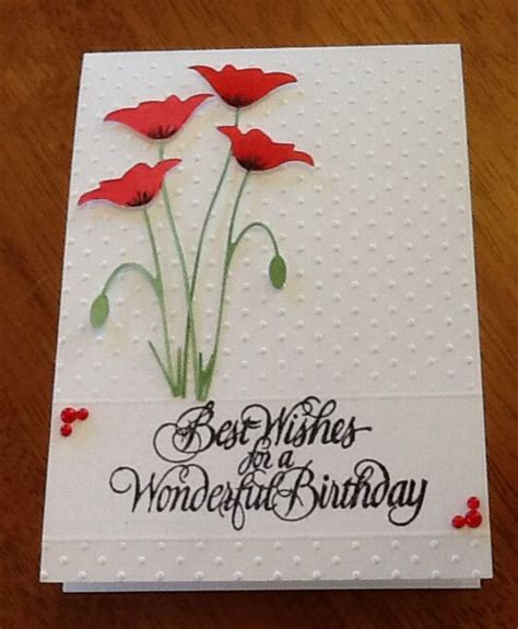 Poppy Card By Norma Makowski Poppy Cards Memory Box Cards Cards