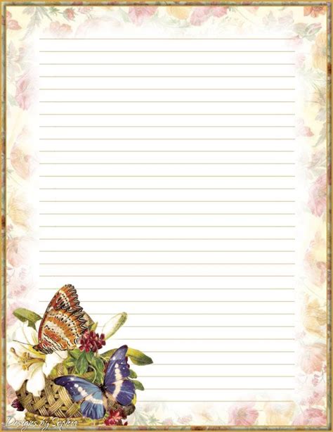 Check out our collection of free printable lined paper templates now. Printable Stationary 1 | Free printable stationery ...