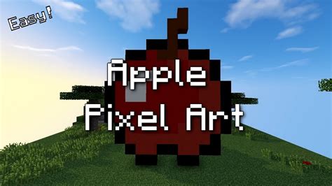 Minecraft Pixel Art Apple Youtube
