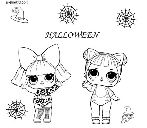 Halloween Lol Dolls Coloring Pages