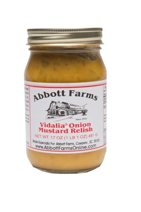 Vidalia Onion Mustard Relish Abbott Farms