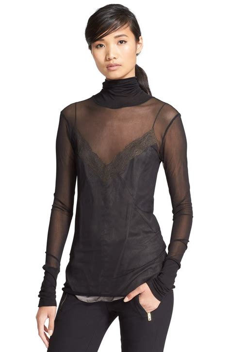 Rag And Bone Sheer Turtleneck Nordstrom