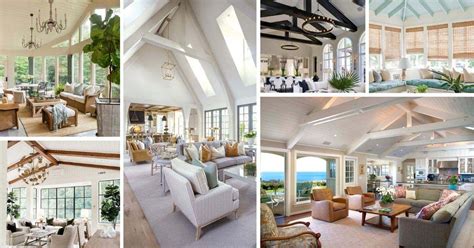 Vaulted ceilings are also perfect for adding. 26 Beautiful Vaulted Ceiling Living Rooms in 2020 | Types ...
