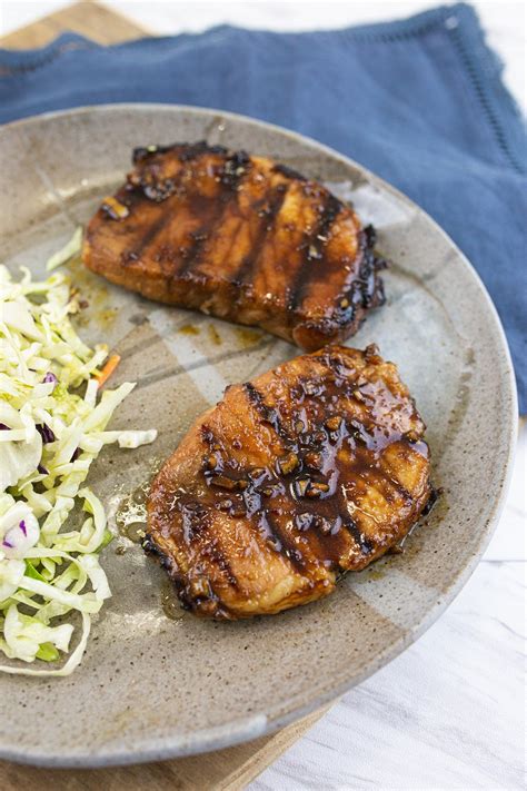 ¾ inch is a little too thin and can dry out being i have dentures and the chops need to be tender. Grilled Korean Pork Chops | Recipe | Food recipes, Food, Pork chop recipes