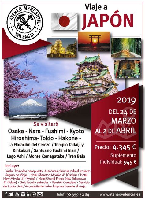 Primer Viaje A Japón Del 24 De Marzo Al 2 De Abril Ateneo Mercantil