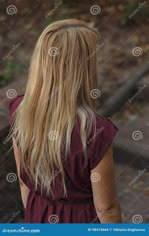 Woman Going Up The Stairs In The Park Stock Photo Image Of Outdoor