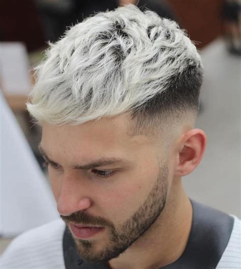 20 Stylish Mens Hipster Haircuts In 2020 Dyed Hair Men Silver