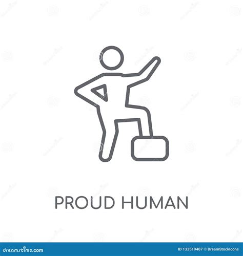 Proud Human Icon Trendy Proud Human Logo Concept On White Background