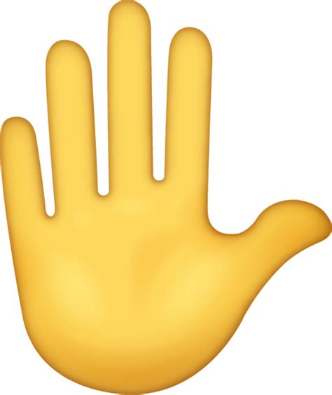 Raised Hand Emoji Free Download Iphone Emojis Emoji Island