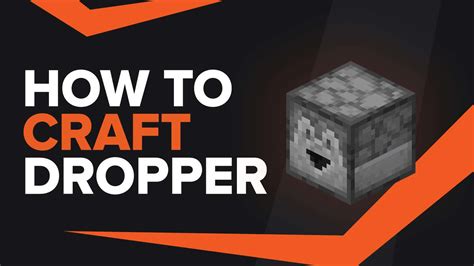 How To Make Dropper In Minecraft Tgg