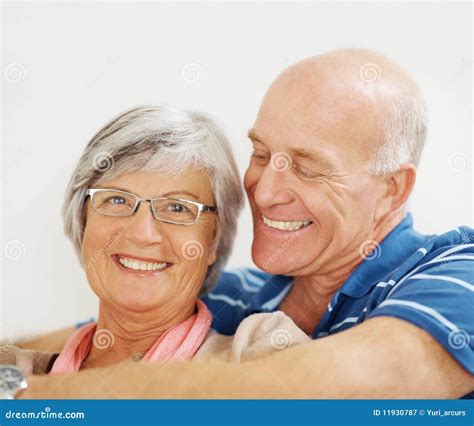 Romantic Elderly Husband Hugging Wife Stock Image Image Of Older Caucasian 11930787