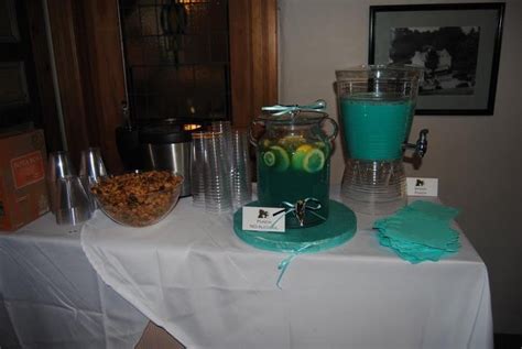 Two Tiffany Blue Punches At The Wedding Shower Tiffany Blue Punch