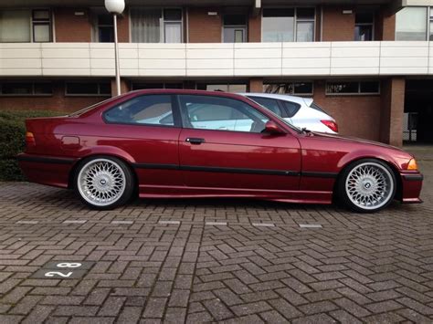 Calypsorot Bmw E36 Coupe On Cult Classic Borbet B Wheels Bmw Bmw E36