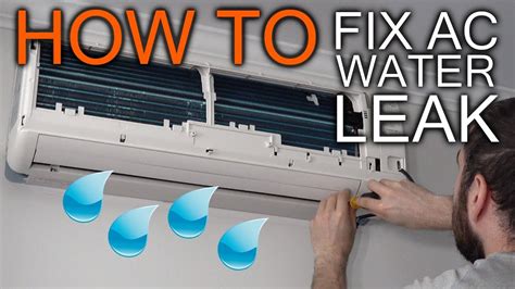 How To Fix Wall Air Conditioner Ac Water Leak Youtube