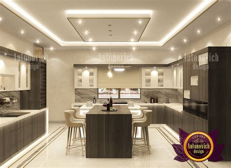 Modern Kitchen Interior By Luxury Antonovich Design Dubai