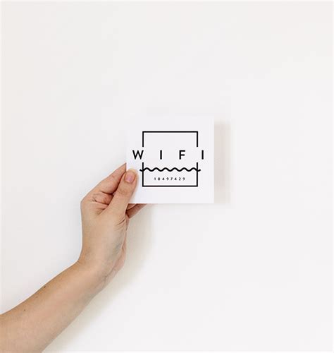 Free Printable Wifi Guest Card
