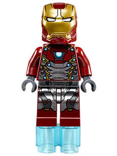 Lego Minifigure Iron Man Mark 47 Armor Etsy