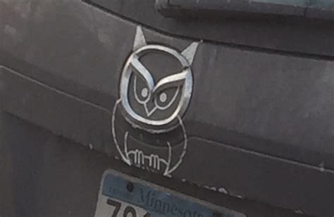 This Owl Made Using The Mazda Logo Rmildlyinteresting