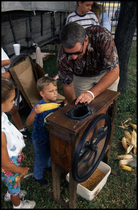 Antique Corn Sheller Side Of The Portal To Texas History